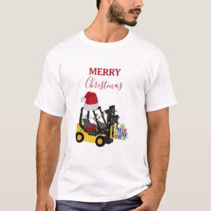 Christmas Forklift Truck  T-Shirt