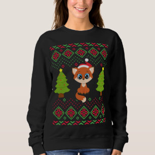 Christmas Fox Funny Classic Ugly Sweater Love Foxe
