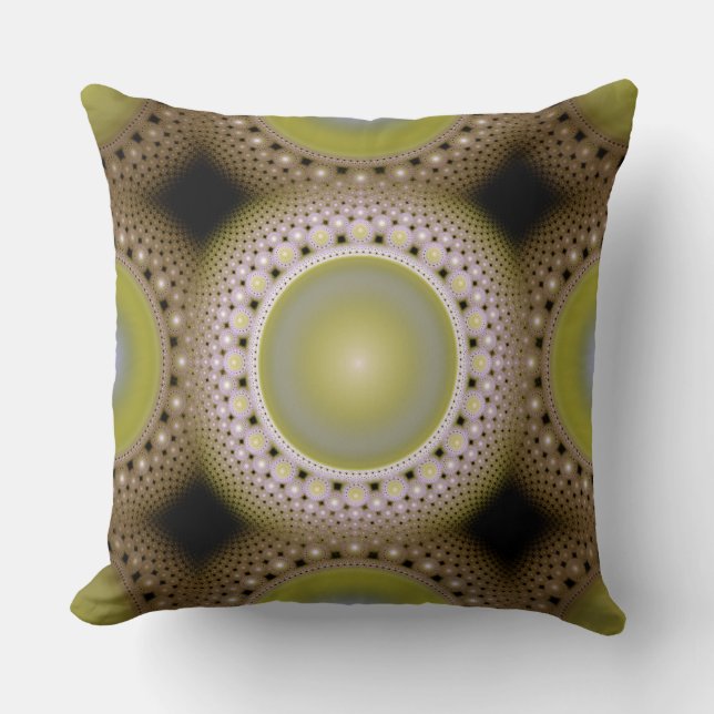 Christmas fractal pattern cushion (Front)