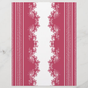Christmas Fractal Peppermint Scrapbook Paper