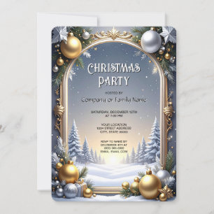 Christmas Frame Holiday Party Invitation