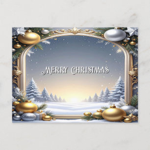 Christmas Frame Holiday Postcard