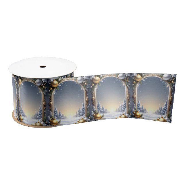 Christmas Frame Satin Ribbon (Spool)