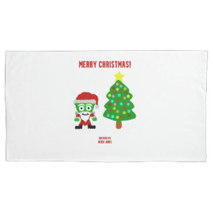 Christmas FrankenCheese King Size Pillowcase