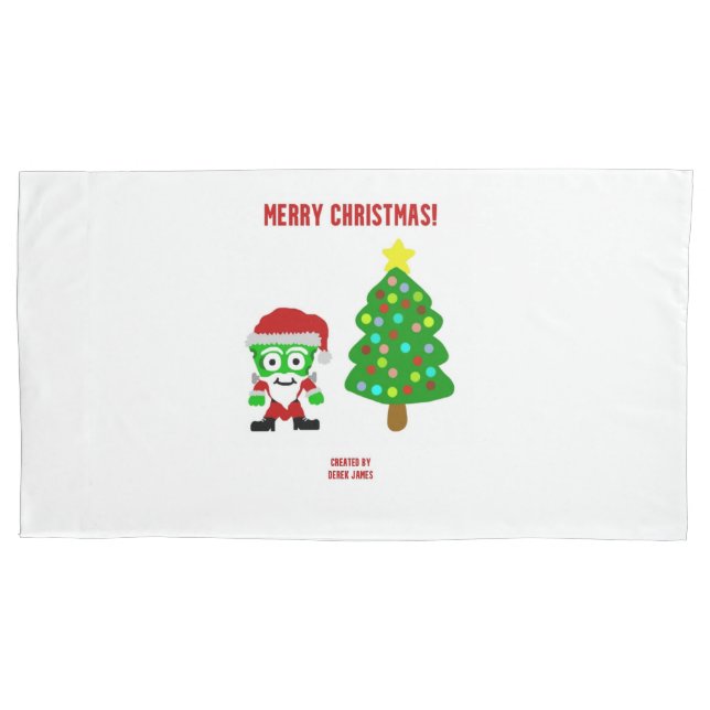 Christmas FrankenCheese King Size Pillowcase (Front)