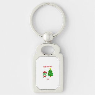 Christmas FrankenCheese Rectangle Keychain