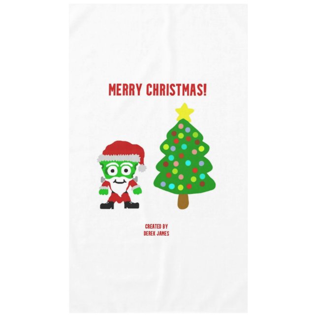 Christmas FrankenCheese Tablecloth (Front)