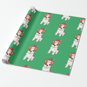 Christmas French Bulldog Dog Hollidays Gift Wrapping Paper