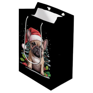 Christmas French Bulldog Lover Dog Mum Funny Medium Gift Bag