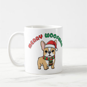 Christmas French Bulldog Mug: Merry Woofmas Coffee Mug