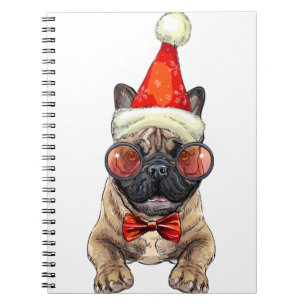 Christmas  French bulldog Notebook