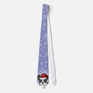 Christmas French Bulldog Tie