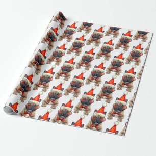 Christmas  French bulldog Wrapping Paper