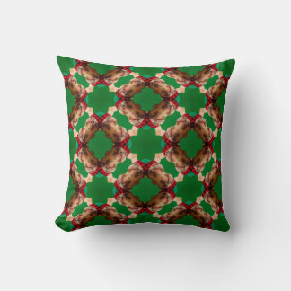 Christmas french bulldog wreath whimsical cushion