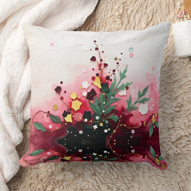 Christmas Frequency Abstract – Winter Sovereignty  Cushion (Blanket)