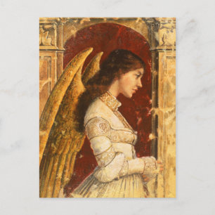 Christmas Fresco Angel Holiday Postcard