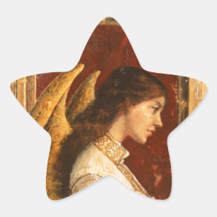 Christmas Fresco Angel Star Sticker