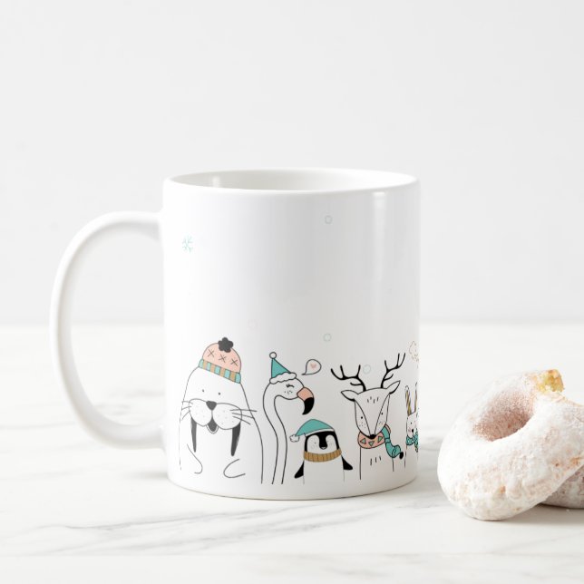 Christmas Friends Coffee Mug (With Donut)