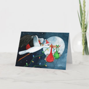 Christmas Friends Family Pets by Bihrle Card
