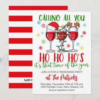 Christmas Friendsmas Party Invitation