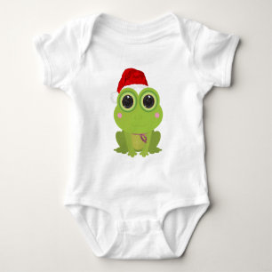 Christmas Frog  Baby Bodysuit