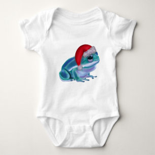 Christmas frog baby bodysuit