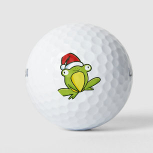 Christmas frog golf balls