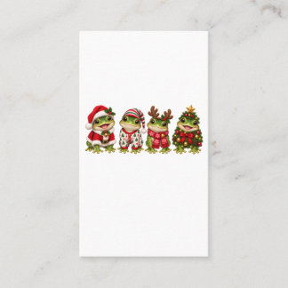 Christmas Frog Holiday Friends Calling Card