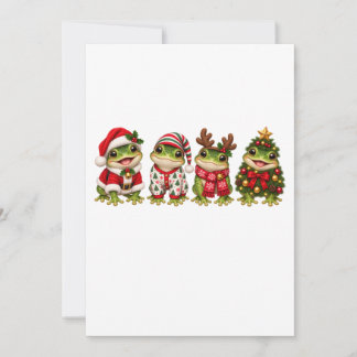 Christmas Frog Holiday Friends Card