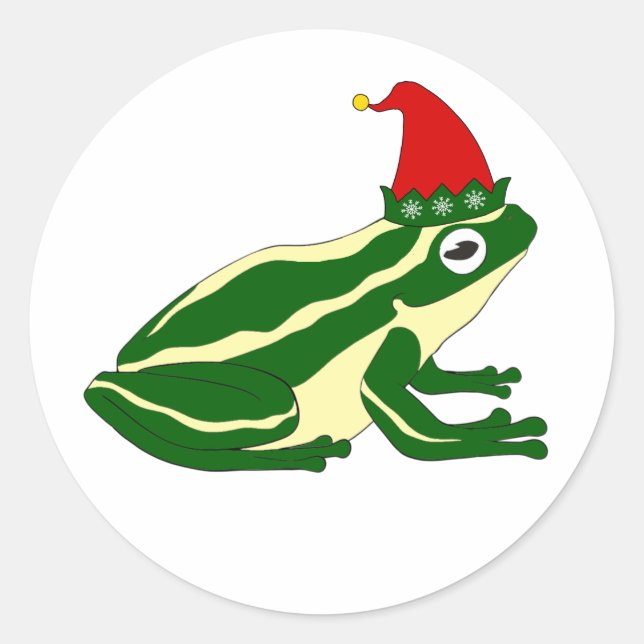 Christmas Frog Stickers (Front)