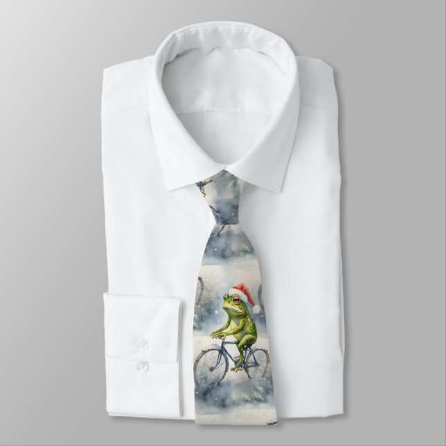 Christmas Frog Tie (Tied)