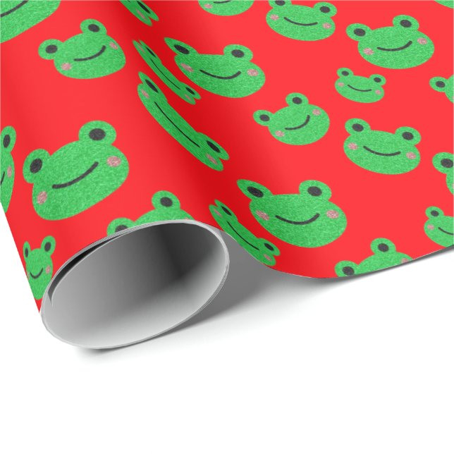 Christmas Frog Wrapping Paper (Roll Corner)