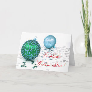Christmas Fröhliche Weihnachten Holiday Card