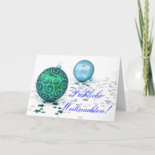Christmas Fröhliche Weihnachten II Holiday Card
