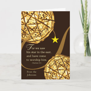 Christmas From Add a Name With Matthew 2 Card