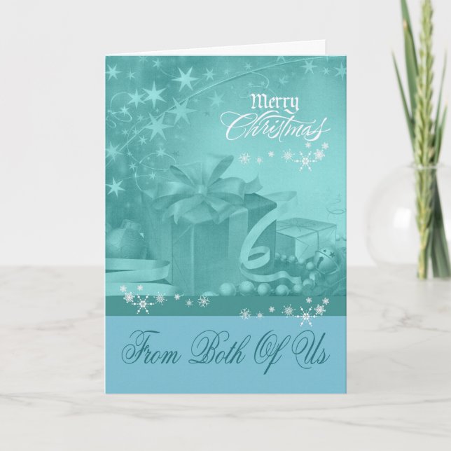 Christmas From Both Of Us Greeting Card (Front)