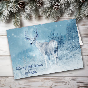Christmas from Nevada Deer Christmas Card
