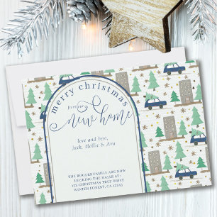 Christmas from New House Car and Apartment Moving Announcement