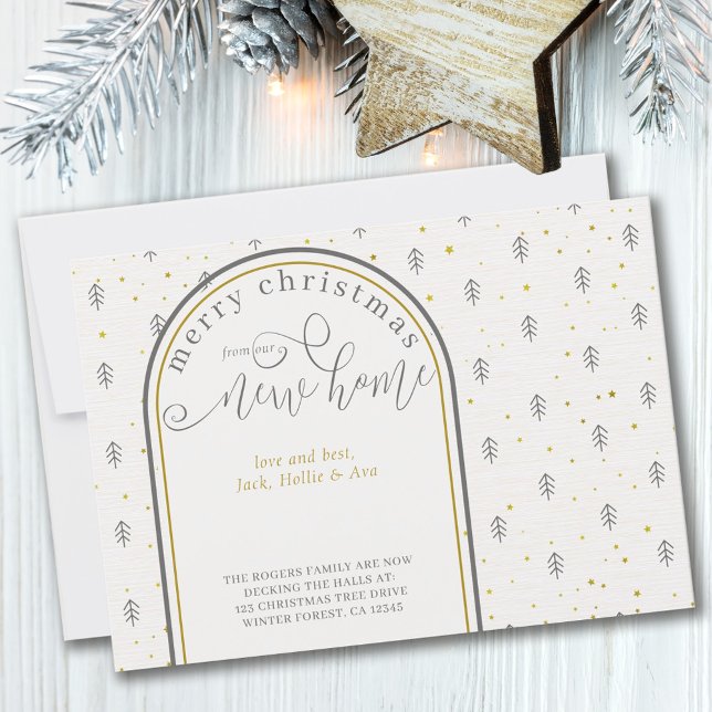 Christmas from New House Nordic Pine Trees Moving Announcement (Creator Uploaded)