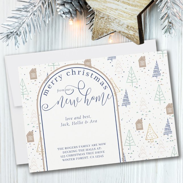 Christmas from New House Scandinavian Trees Moving Announcement (Creator Uploaded)