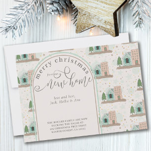 Christmas from New House Village Apartment Moving Announcement