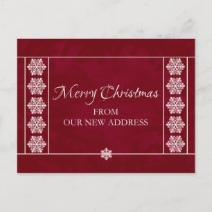 Christmas From Our New Address Postcard