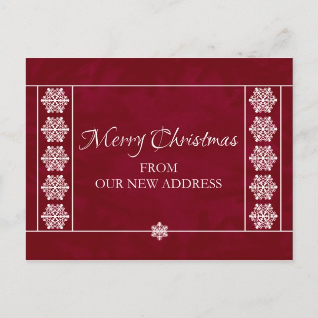 Christmas From Our New Address Postcard (Front)