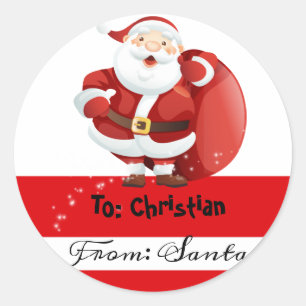 Christmas From Santa To stickers