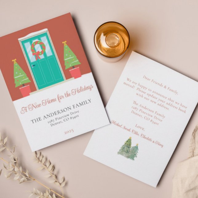 Christmas Front Door Holiday Moving Announcement (Creator Uploaded)