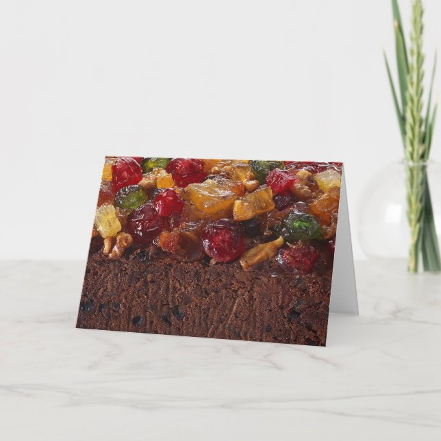 Christmas Fruit Cake Holiday Card (Front)