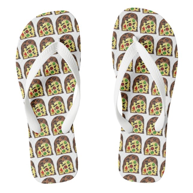 Christmas Fruitcake Fruit Cake Holiday Food Thongs (Footbed)