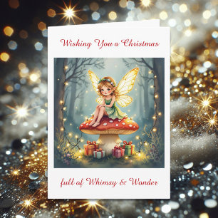 Christmas full of Whimsy and Wonder   Holiday Poem Card