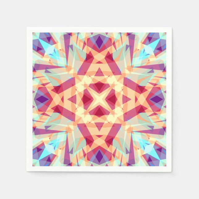 Christmas Fun Bright Cheerful Jolly Modern Pattern Napkin (Front)