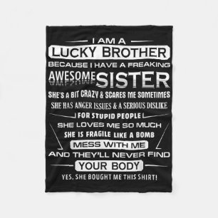 Christmas Fun For Brother From Sister 1 Fleece Blanket